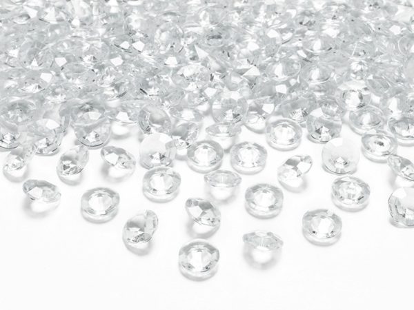 Stolové konfety kryštálové diamanty